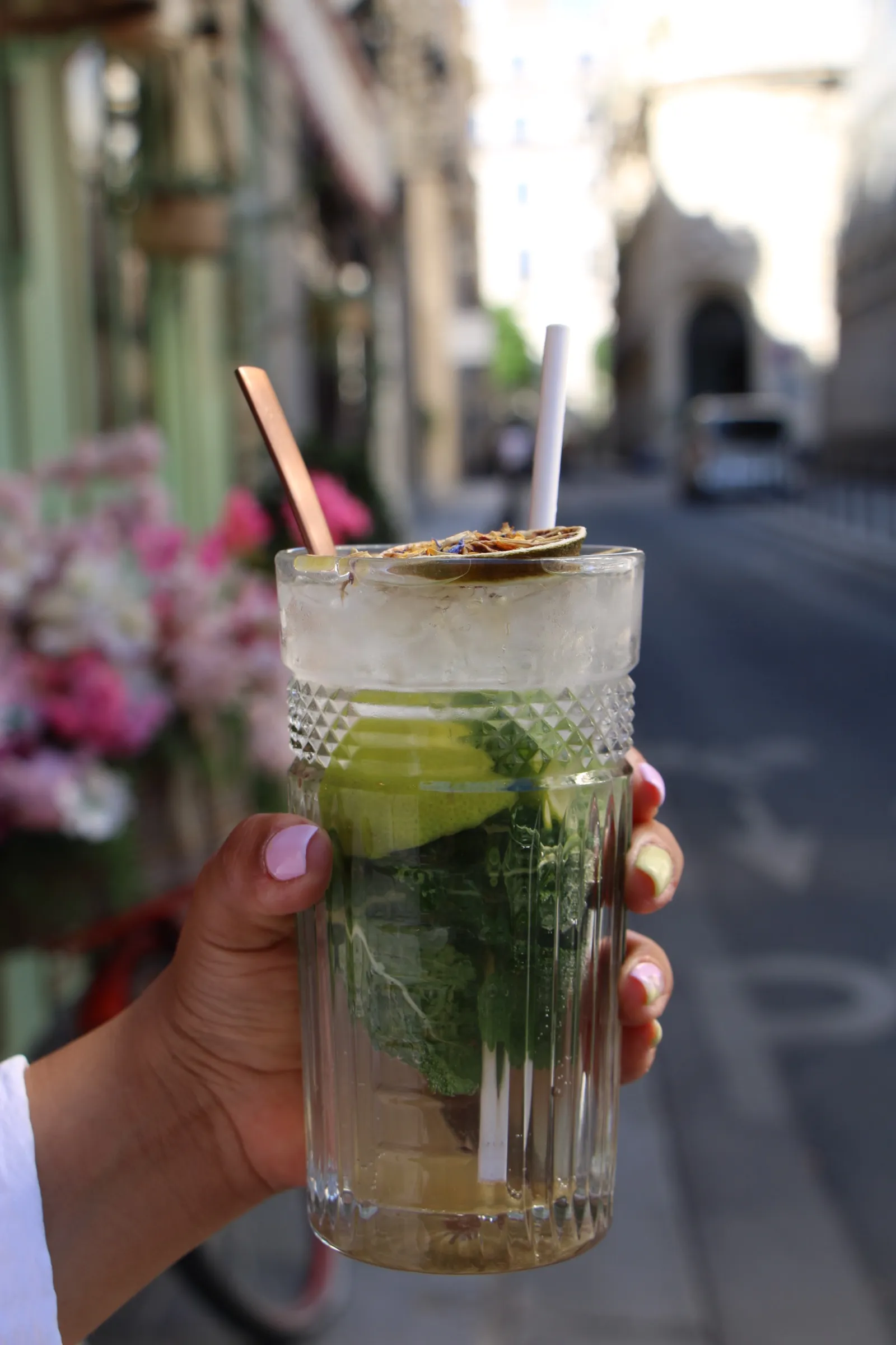 Virgin Mojito Classique, Passion ou Fraise, Citron vert, menthe, sucre de canne, limonade